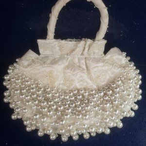 soft pearl evening bag